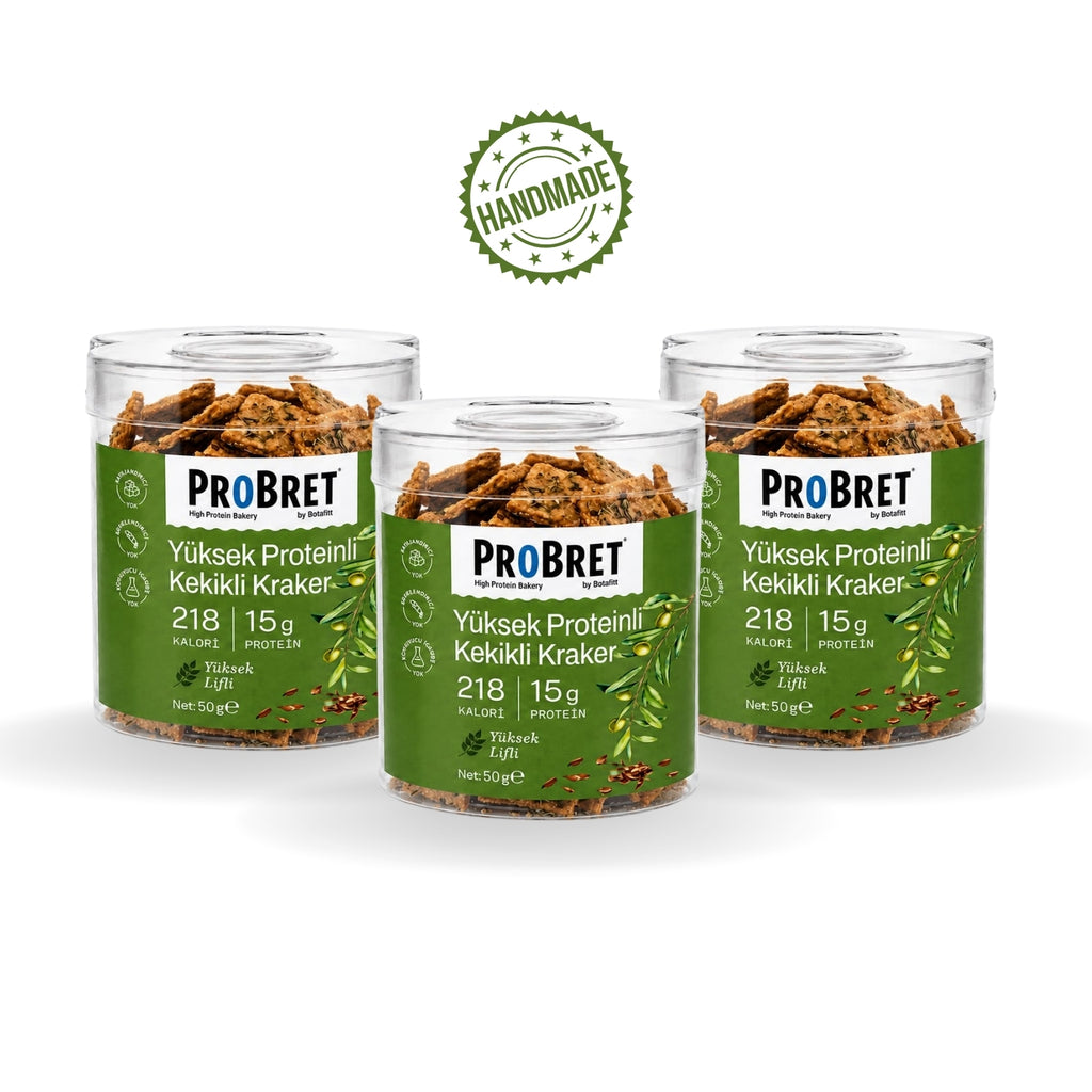 Yüksek Proteinli Kekikli Kraker 3'lü Paket