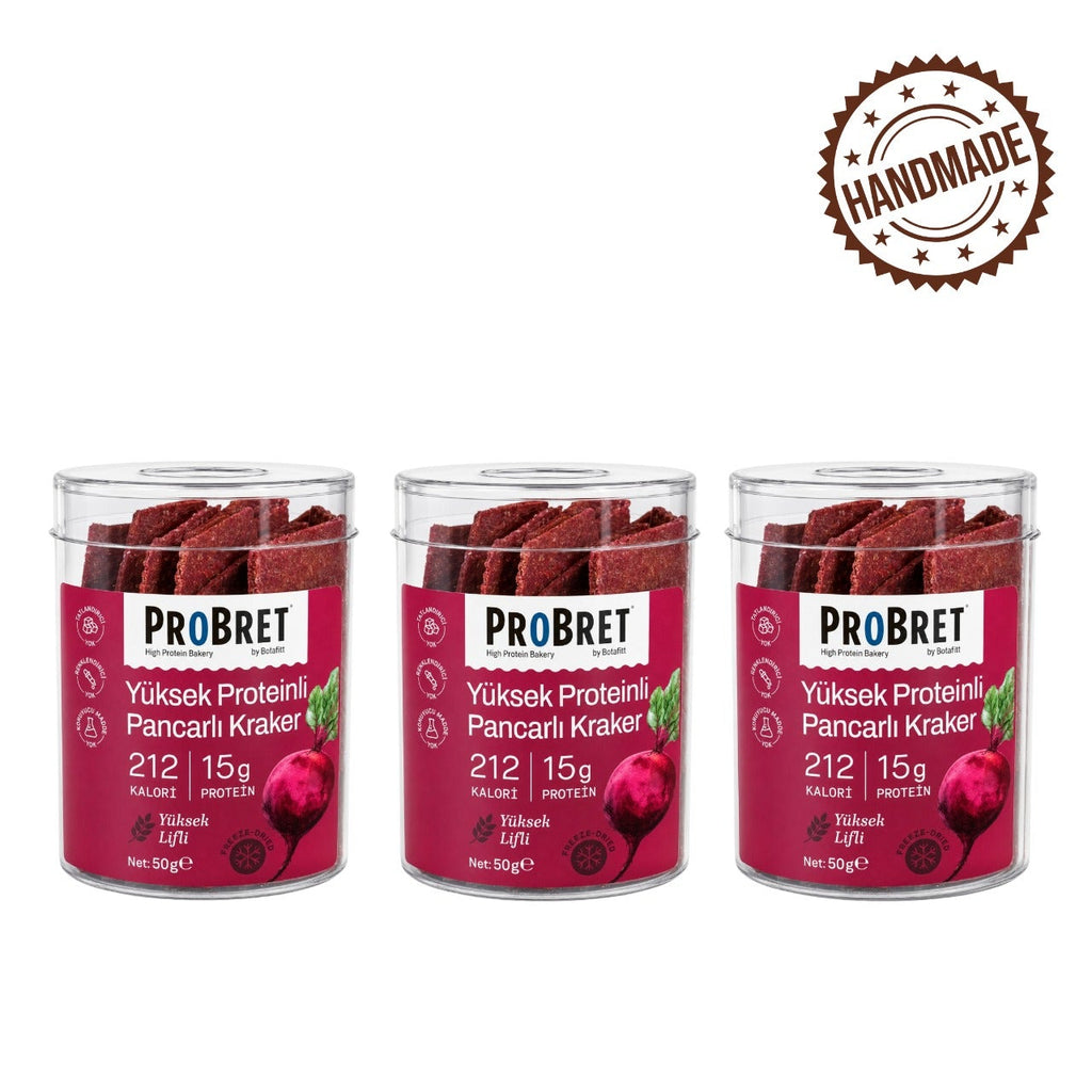 Yüksek Proteinli Pancarlı Kraker 3'lü Paket