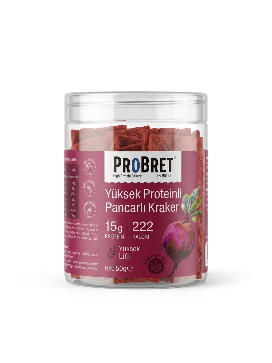Yüksek Proteinli Pancarlı Kraker